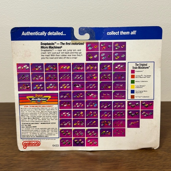 Galoob Micro Machines #2 Snapbacks Collection VW Bug, Porsche 959, Nissan 300 ZX - Picture 5 of 5